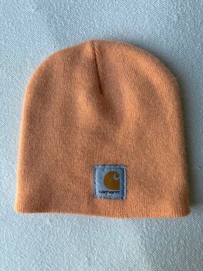 Carhartt Peach Beanie Hat One Size Acrylic Made in USA